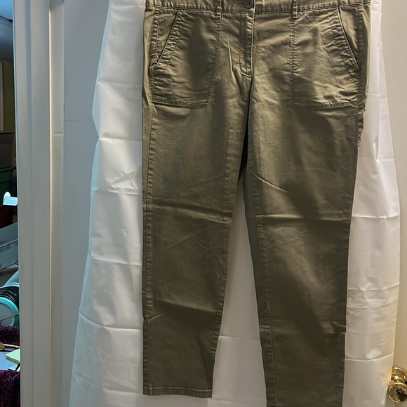 The Loft Green Pants Size 12 Relaxed Skinny - Picture 6 of 6
